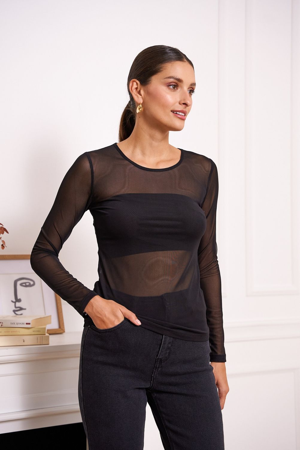 "Talyne" mesh Top