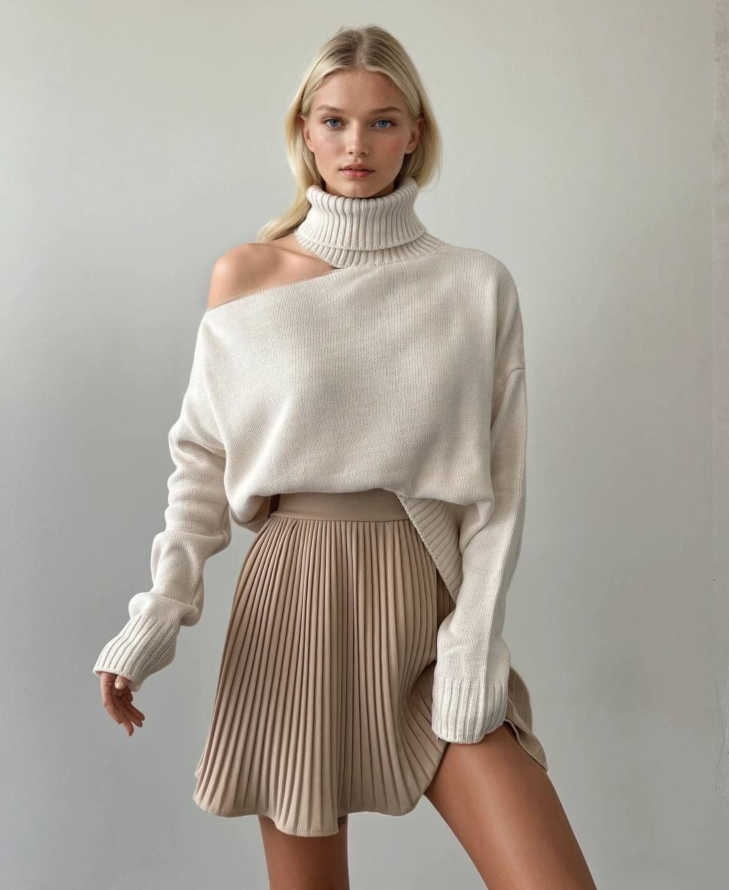 "Isabel" Sweater, Color: Cream, Size: One Size