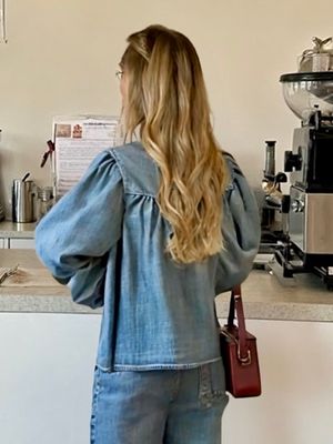 "Ornella" Denim Blouse