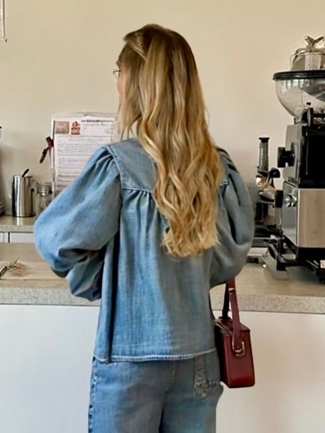 "Ornella" Denim Blouse
