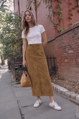 "Rhode" Suede Skirt