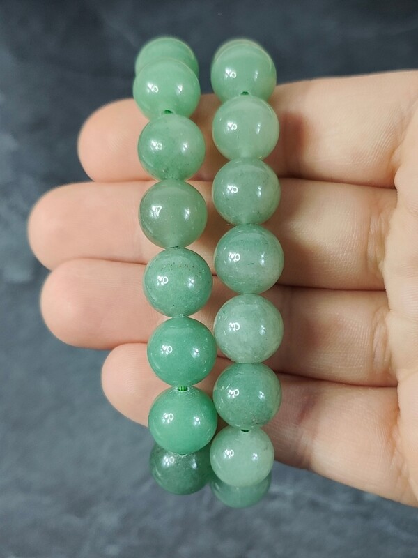 Bracelet aventurine verte du Brésil 12 mm