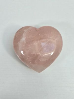 Coeur quartz rose 495gr Madagascar (9,5cm sur 9,1cm) n°4