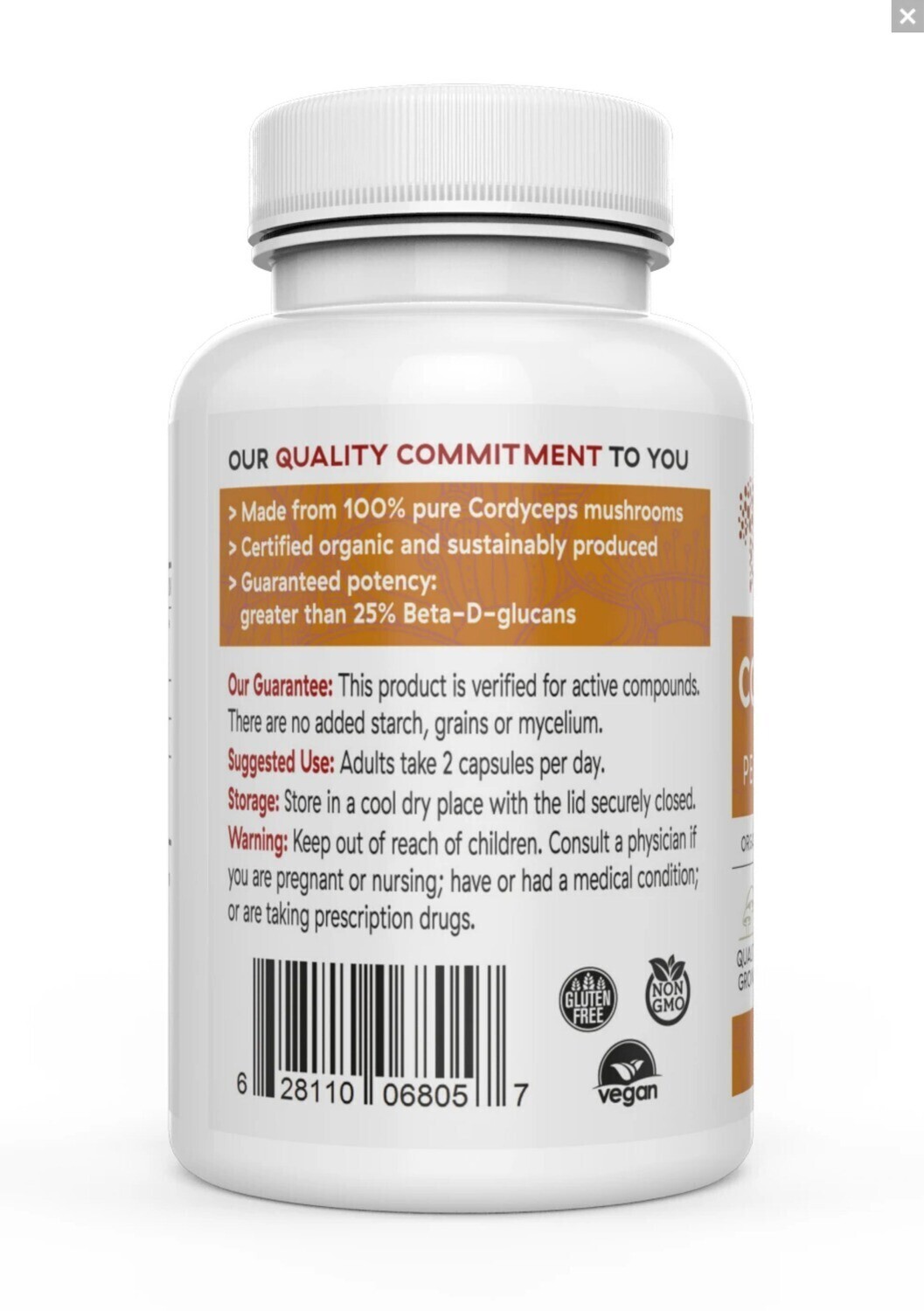 Cordyceps-M 1000 mg 300 capsules Real Mushrooms