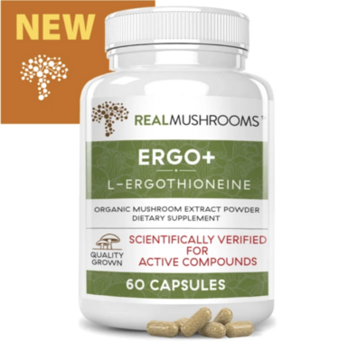 Ergo+L-Ergothioneine 300 mg 60 capsules Real Mushrooms
