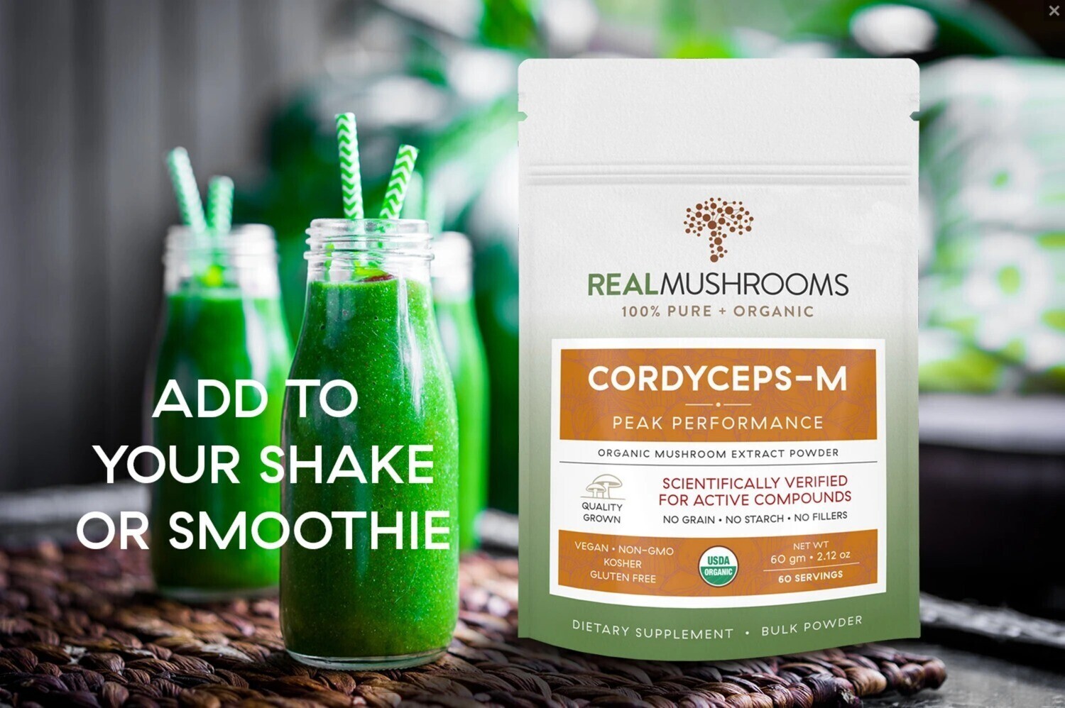 Cordyceps-M 1000 mg 60 g Bulk Powder Real Mushrooms