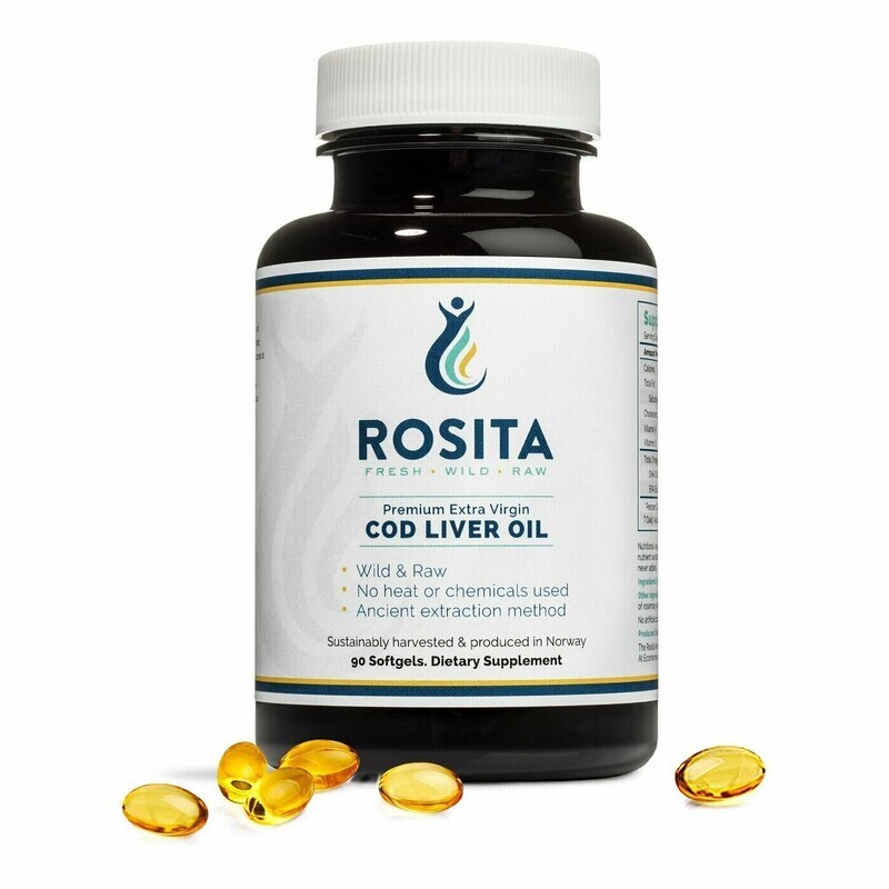 Extra Virgin Cod Liver Oil 90 Softgels Rosita