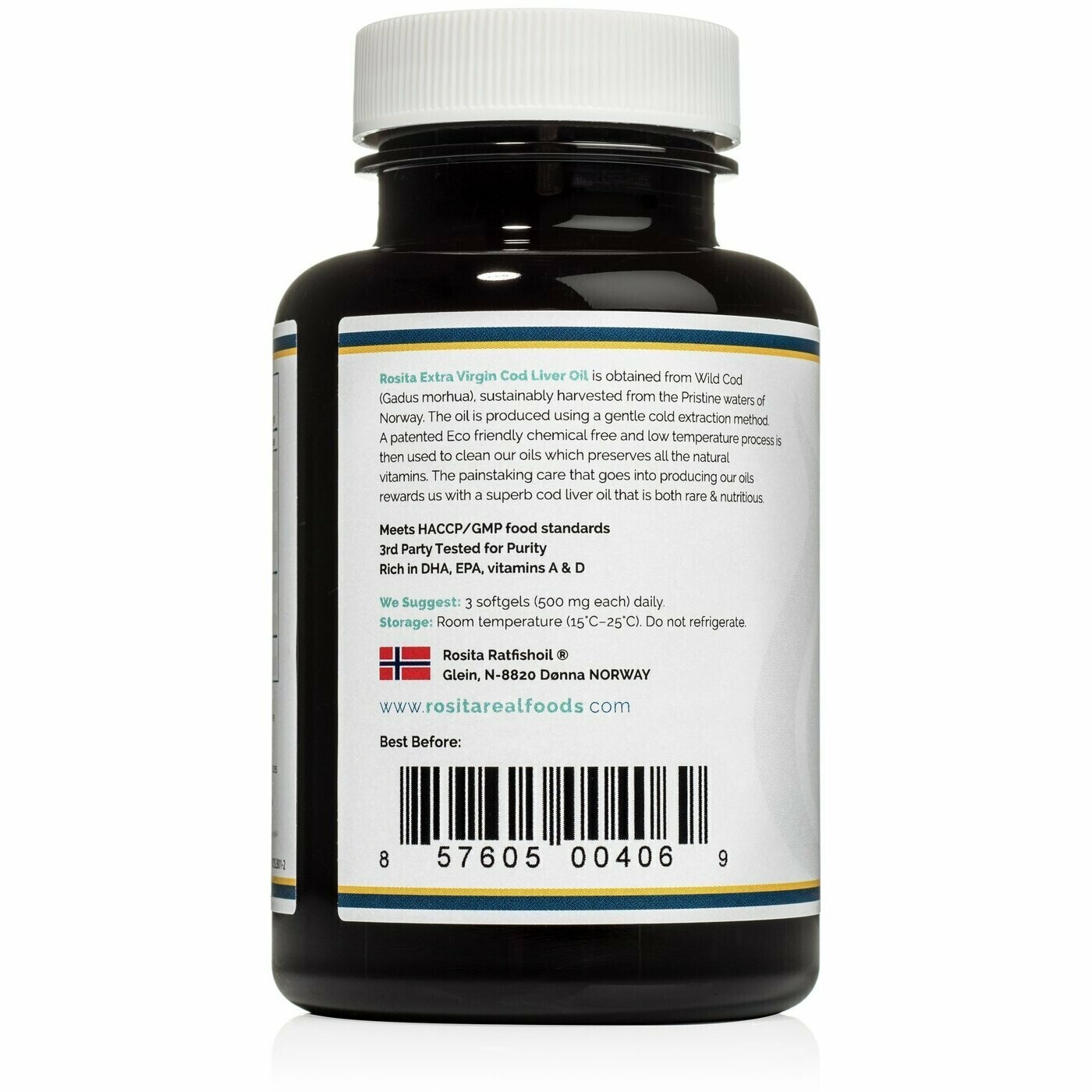 Extra Virgin Cod Liver Oil 90 Softgels Rosita
