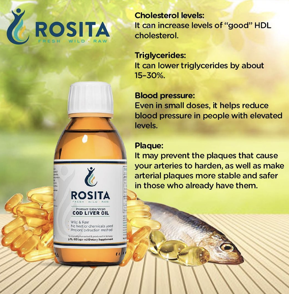 Extra Virgin Cod Liver Oil 150 ml Rosita