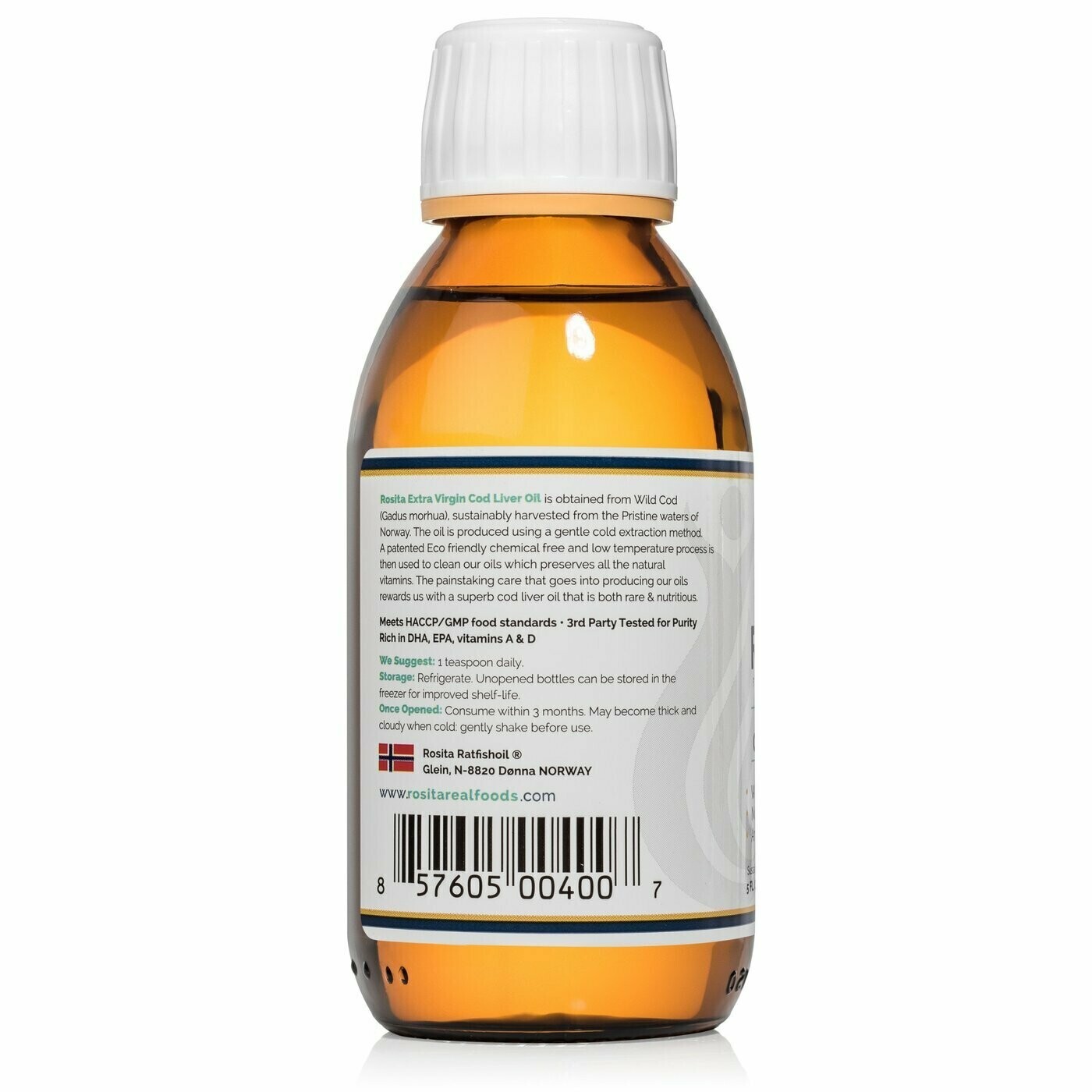 Extra Virgin Cod Liver Oil 150 ml Rosita