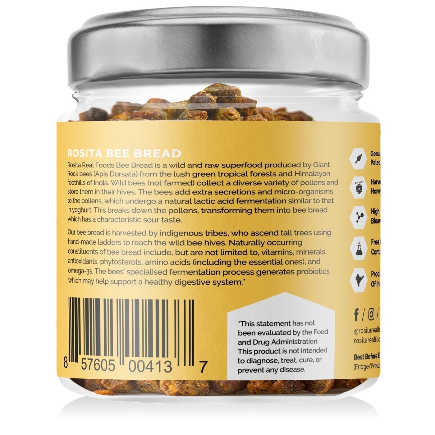 Wild Bee Bread 100 grams Rosita