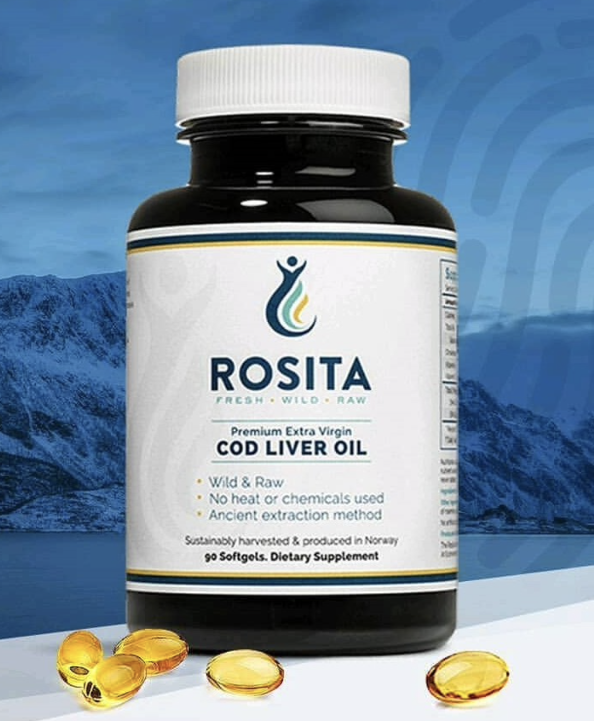 Extra Virgin Cod Liver Oil 90 Softgels Rosita