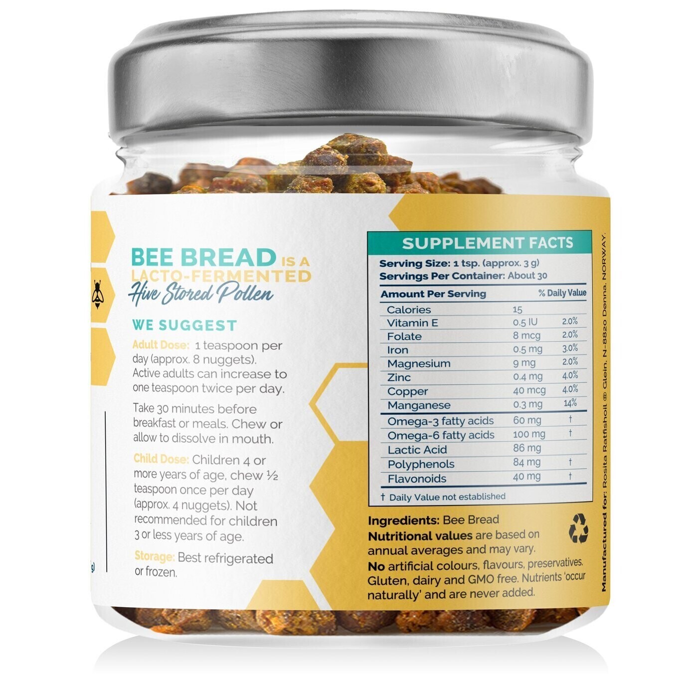 Wild Bee Bread 100 grams Rosita