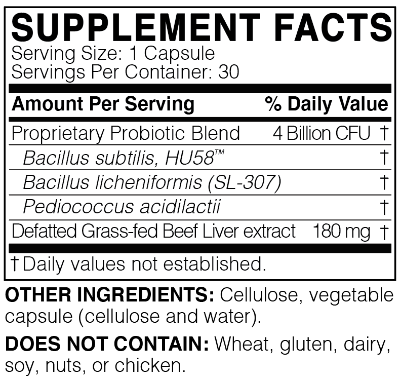 FidoSpore 30 capsules Microbiome Labs