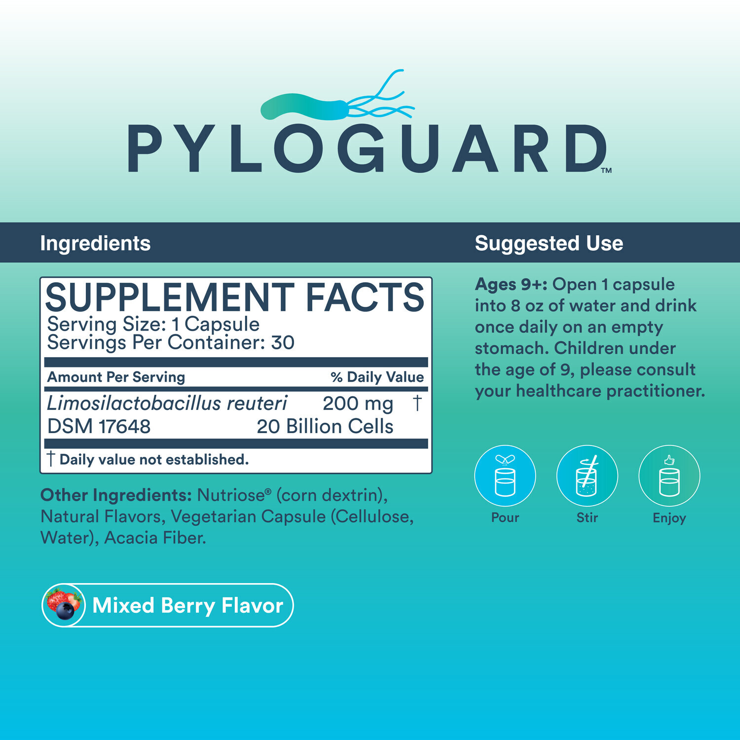 PyloGuard 30 capsules Microbiome Labs