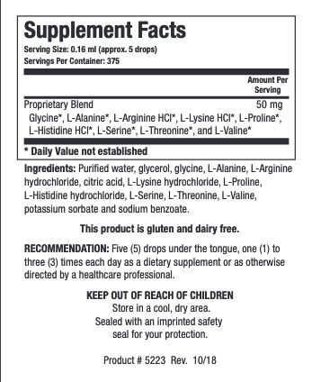 Amino Acid Quick-Sorb 60 ml Biotics Research