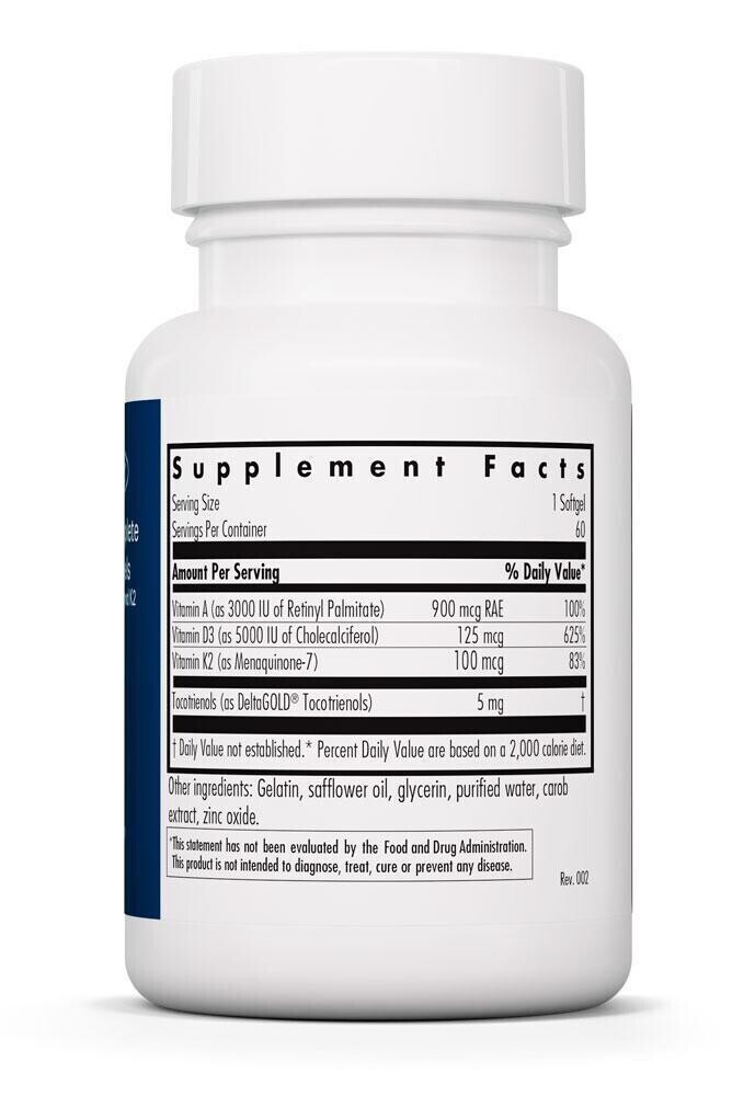 Vitamin D3 Complete 5000 IU 60 softgels Allergy Research Group