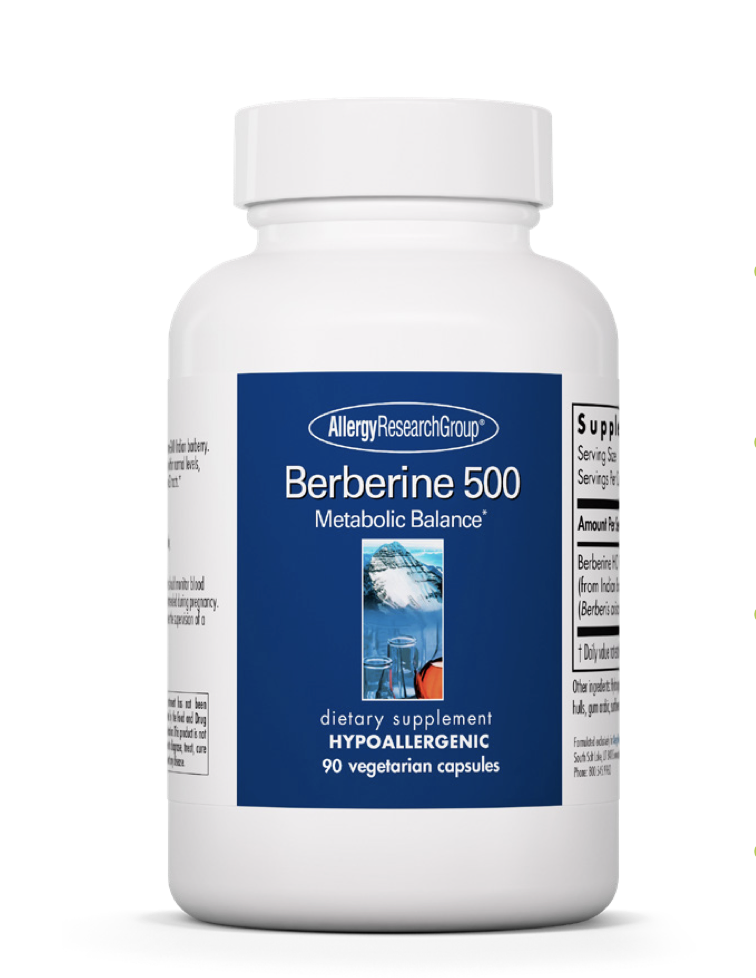 Berberine 500 mg 90 Vegetarian Capsules Allergy Research Group