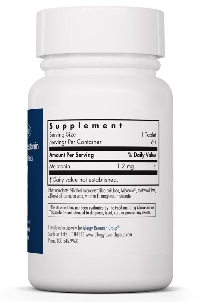 Slow Motion Melatonin 1.2 mg 60 Tabs Allergy Research Group