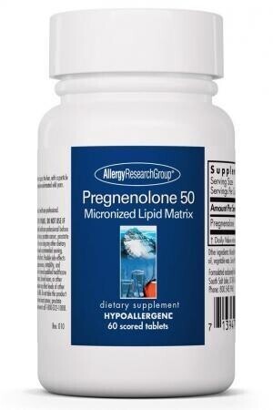 Pregnenolone 50 mg 60 Scored Tablets Allergy Research Group