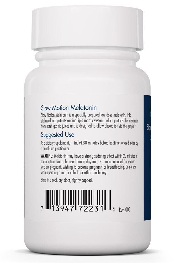 Slow Motion Melatonin 1.2 mg 60 Tabs Allergy Research Group