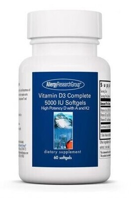 Vitamin D3 Complete 5000 IU 60 softgels Allergy Research Group