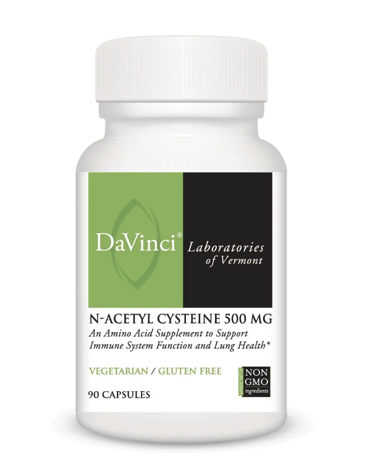 N-ACETYL CYSTEINE DaVinci Laboratories 500 mg 90 Vegetarian Capsules