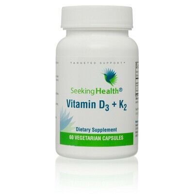 VITAMIN D3 + K2 60 CAPSULES Seeking Health