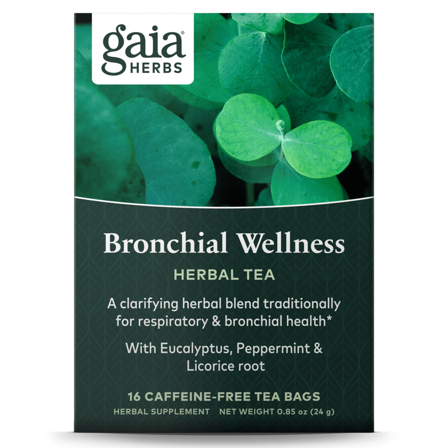 Bronchial Wellness Herbal Tea 16 Bags Gaia Herbs