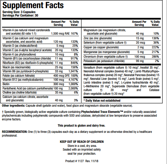 Bio-Glycozyme Forte 90 capsules Biotics Research