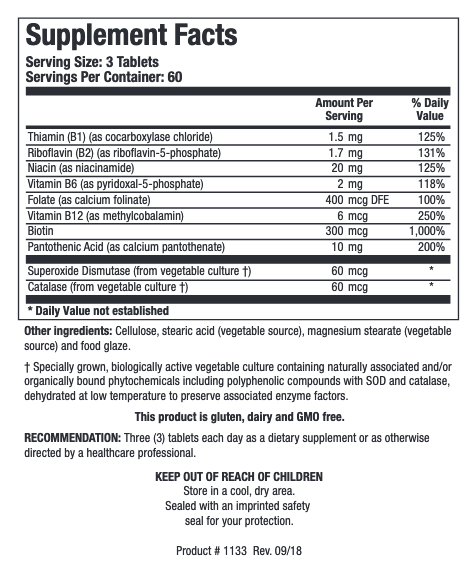 Bio-B 100 180 tablets Biotics Research