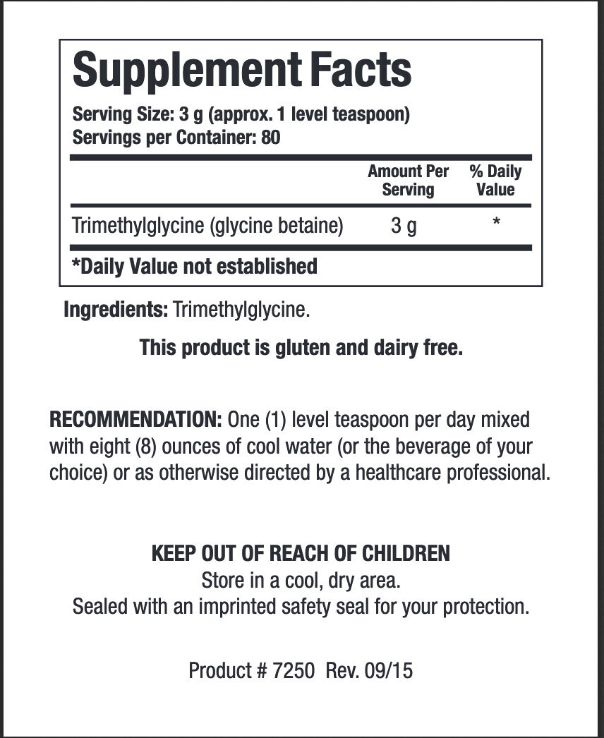 TMG Powder 240 g Biotics Research