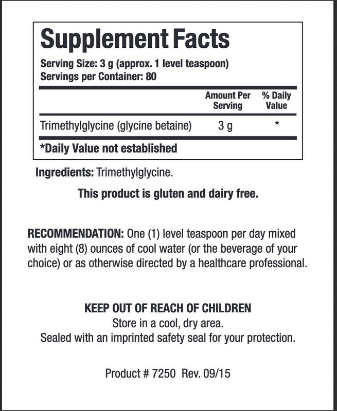 TMG Powder 240 g Biotics Research