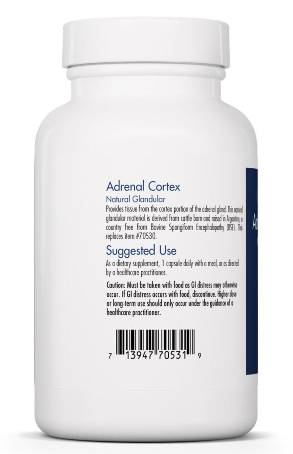 Adrenal Cortex 100 mg 100 Vegicaps Allergy Research Group
