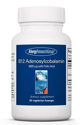B12 Adenosylcobalamin 60 Vegetarian Lozenges Allergy Research Group
