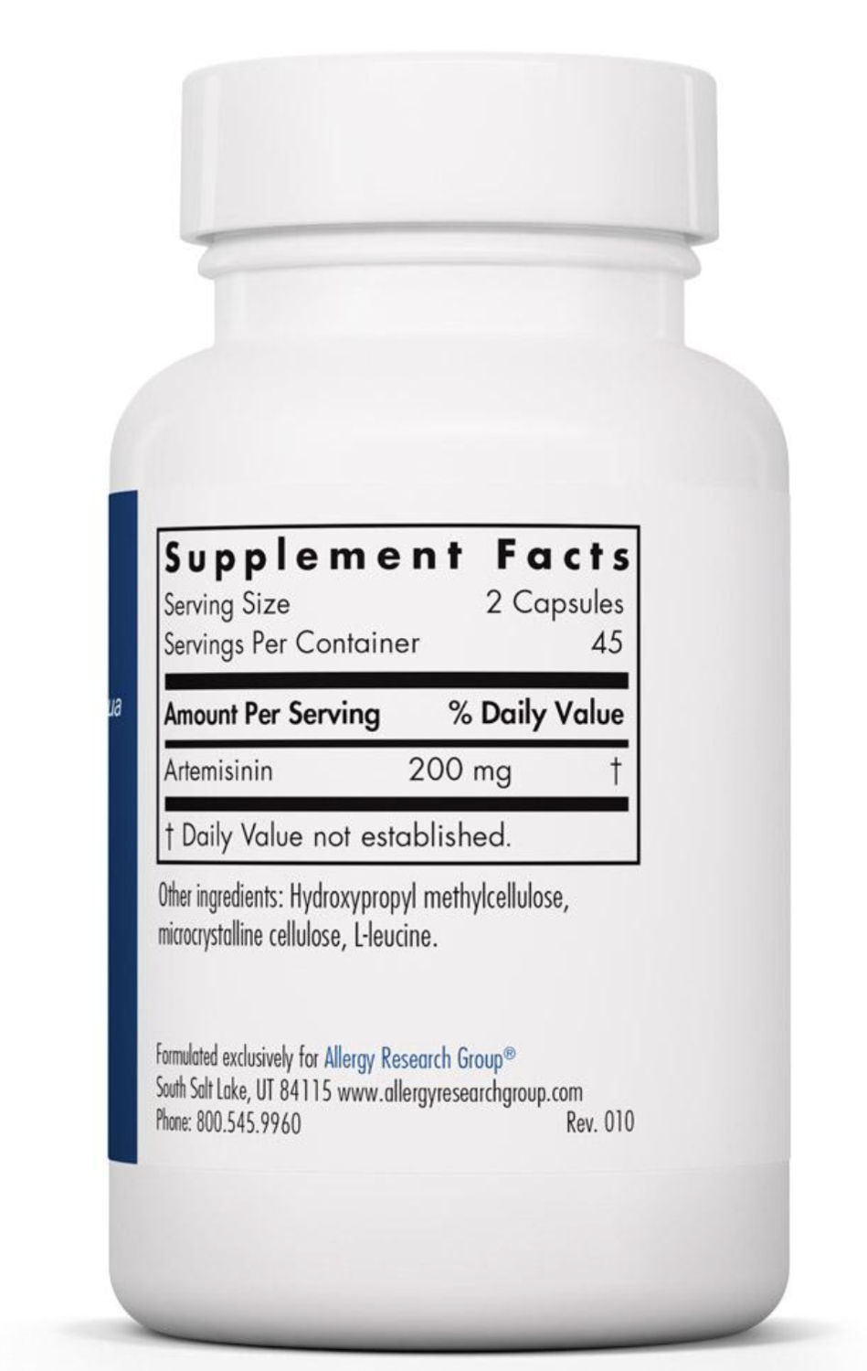 Artemisinin 200 mg 90 capsules Allergy Research Group