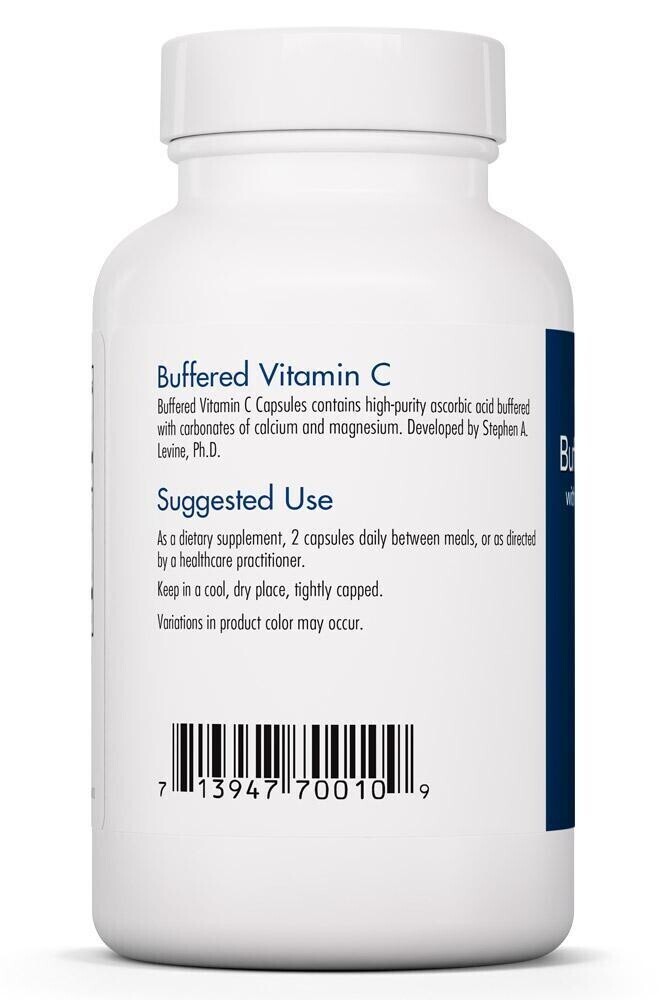 Buffered Vitamin C 120 Vegetarian Capsules Allergy Research Group