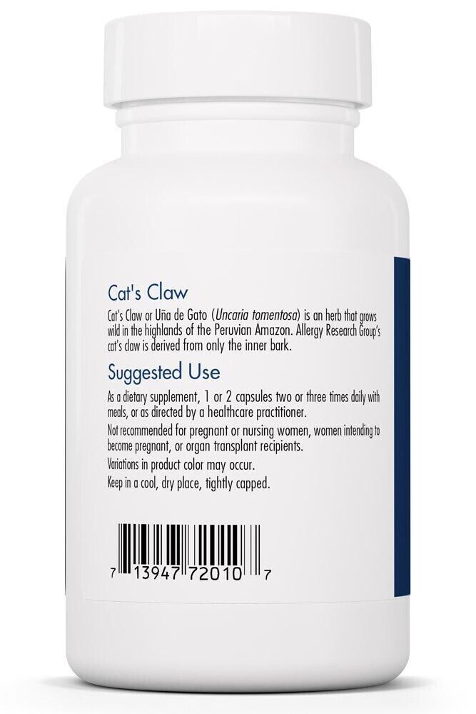 Cat&#39;s Claw 60 Vegetarian Capsules Allergy Research Group