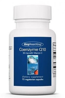 Coenzyme Q10 50 Mg 75 Vegetarian Capsules Allergy Research Group