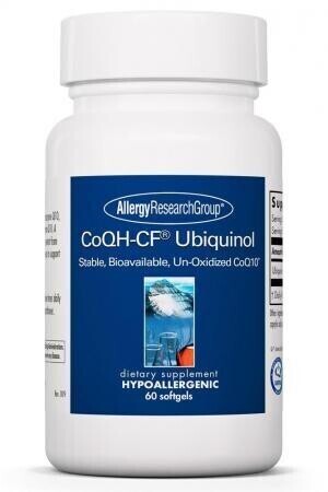 CoQH-CF Ubiquinol 100 mg 60 Softgels Allergy Research Group
