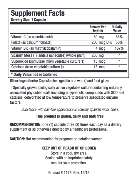 B12/Folate Plus 100 capsules Biotics Research
