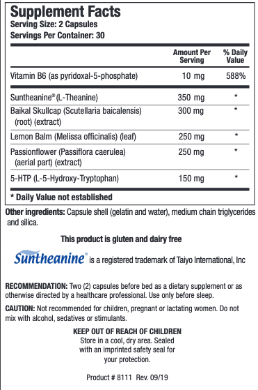 ALPHA-THETA PM 60 capsules Biotics Research