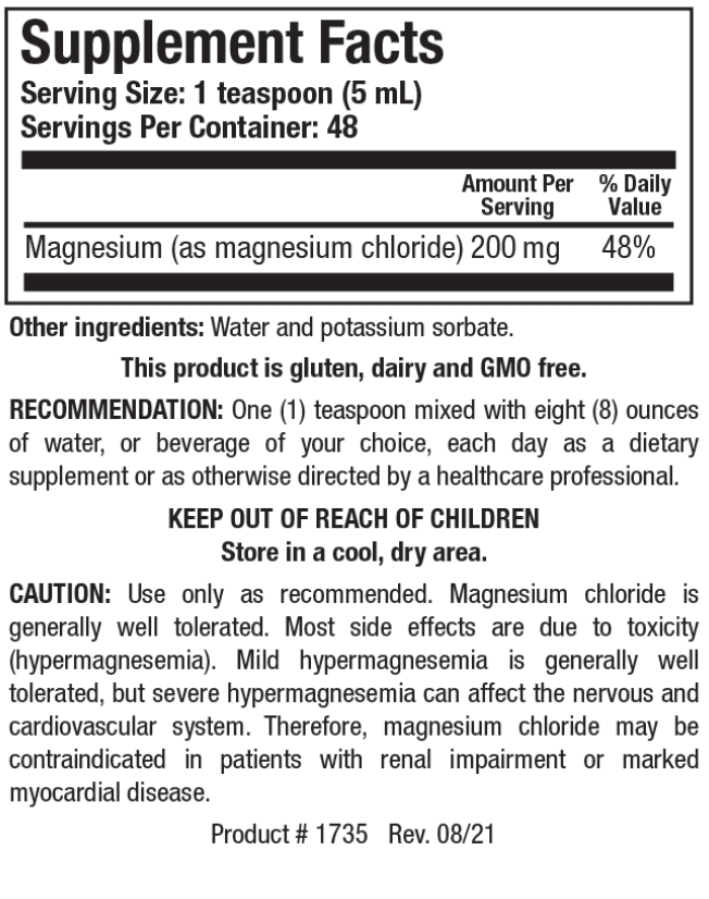 Aqua Mag-Cl 200 mg 240 ml Biotics Research