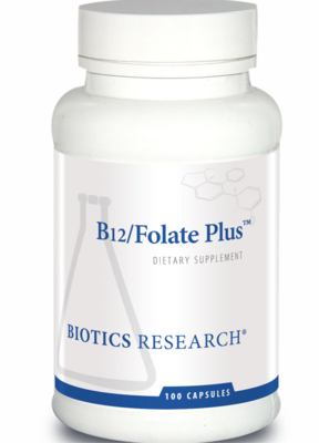 B12/Folate Plus 100 capsules Biotics Research