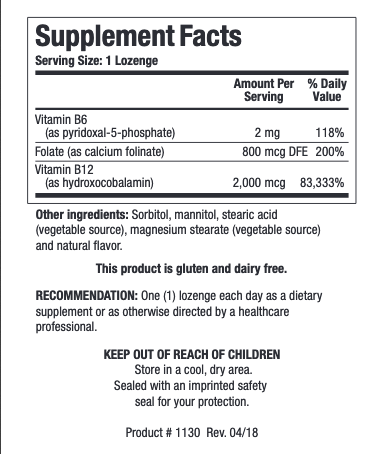 B12-2000  60 Lozenges Biotics Research