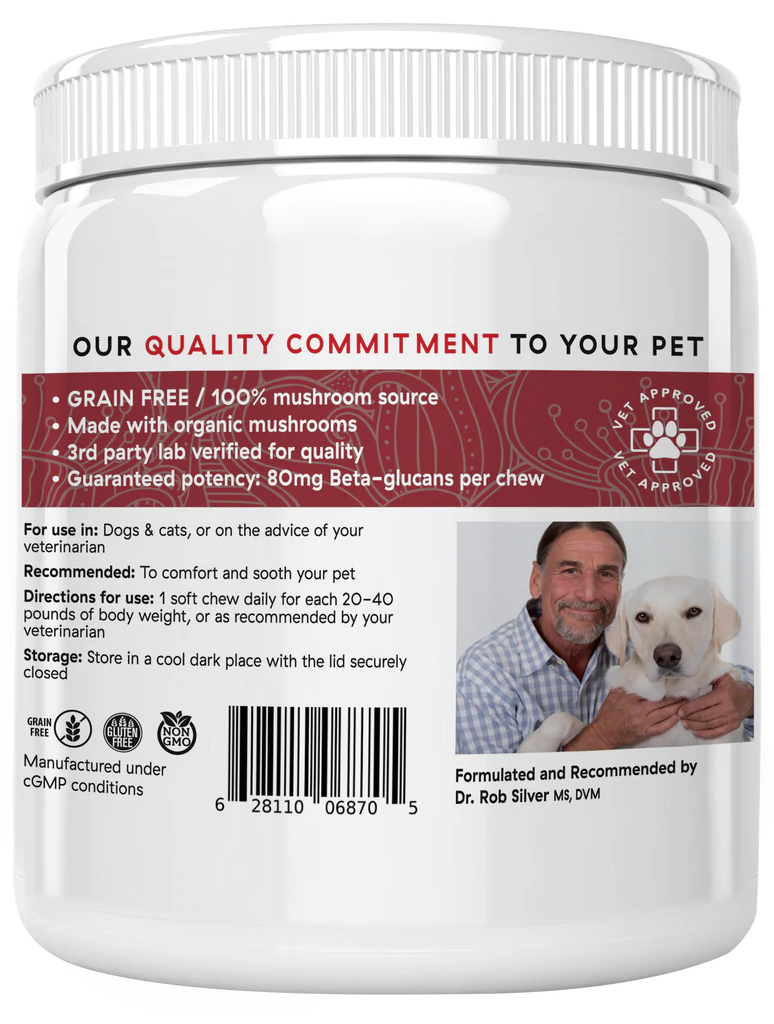 Mushroom Relax Pet Chews  REAL MUSHROOMS