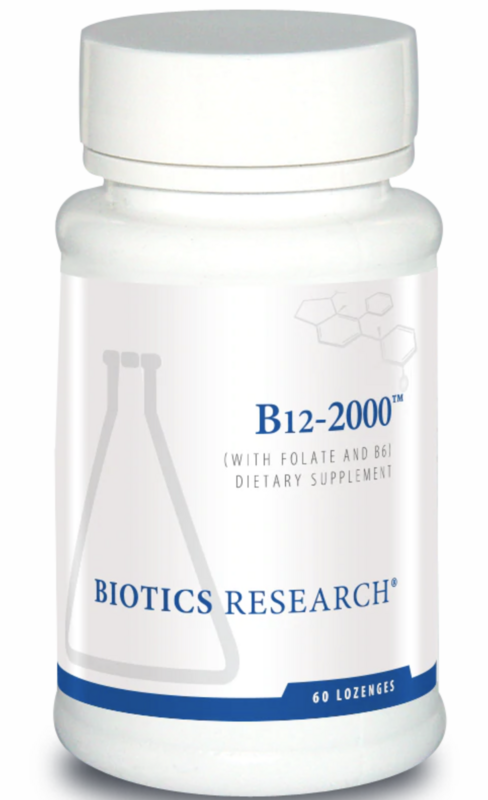 B12-2000  60 Lozenges Biotics Research