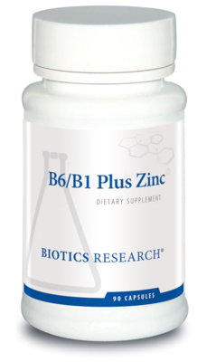 B6/B1 Plus Zinc 90 capsules Biotics Research