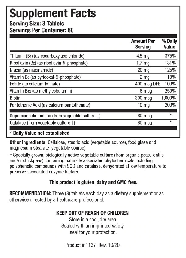 Bio-3B-G 180 tablets Biotics Research