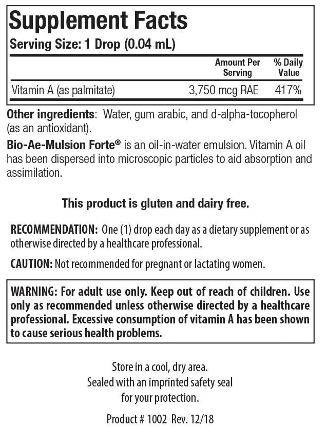 Bio-Ae-Mulsion Forte 30 ml Biotics Research